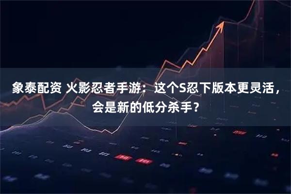 象泰配资 火影忍者手游：这个S忍下版本更灵活，会是新的低分杀手？